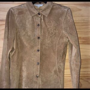 Cabi Vintage 100 % suede top